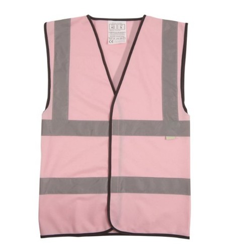 Light pink vis vest xl - hi,