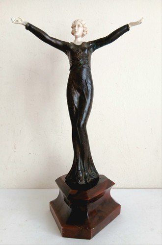 Art deco bronze figure - deco,