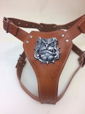 British Bulldog leather dog