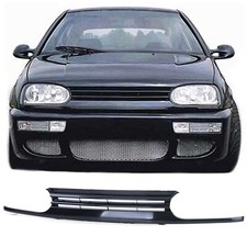 Black debadged front bonnet - black,