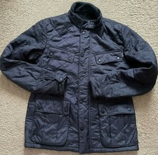 MEN'S (M) NAVY BARBOUR ARIEL POLARQUILT JACKET SIZE Medium VGC