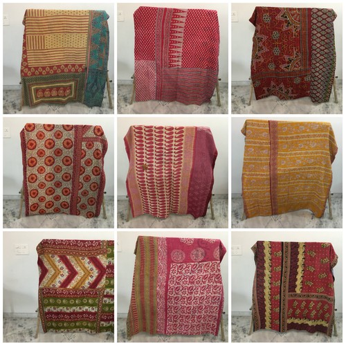 Vintage kantha blanket - kantha,