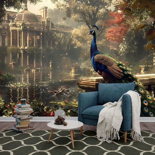 Vintage chinoiserie peacock - vintage,