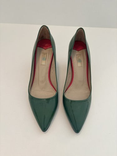 Boden emerald green patent - green,