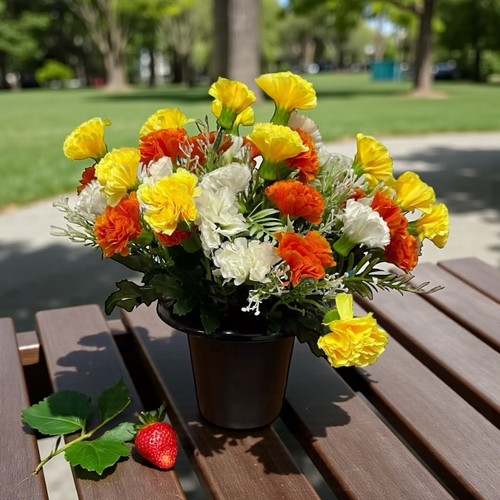 Mixed carnations yellow - mixed,