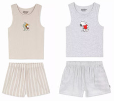 Ladies Pyjamas SNOOPY DOG Women 6 to 24 Vest Shorts Summer Nightwear Primark