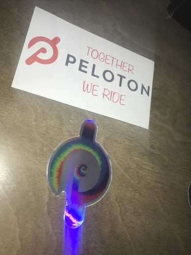 Peloton tie dye logo decal - peloton,