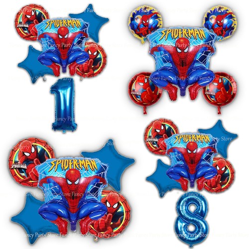 Spiderman birthday balloons - spiderman,
