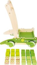 Baby Wooden Walker and Bricks