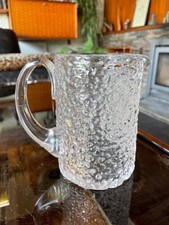 Vintage 1970s Whitefriars Glacier 1 Pint Jug Pattern M37