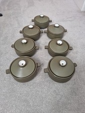 7 X Denby Chevron Lidded Soup