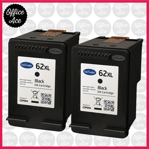 Refilled 62xl black ink - hp,