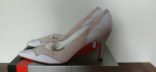 Ladies grey mauve stilletto - ladies, grey/mauve
