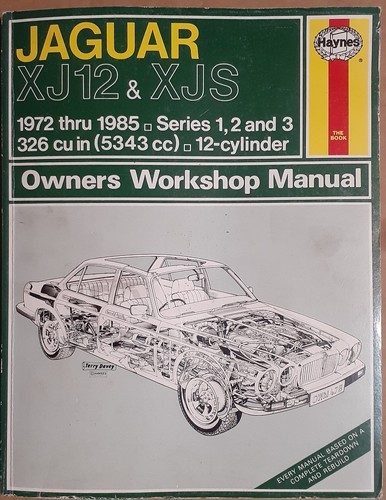 Hayne jaguar xj12 xjs series - xj12/xjs,