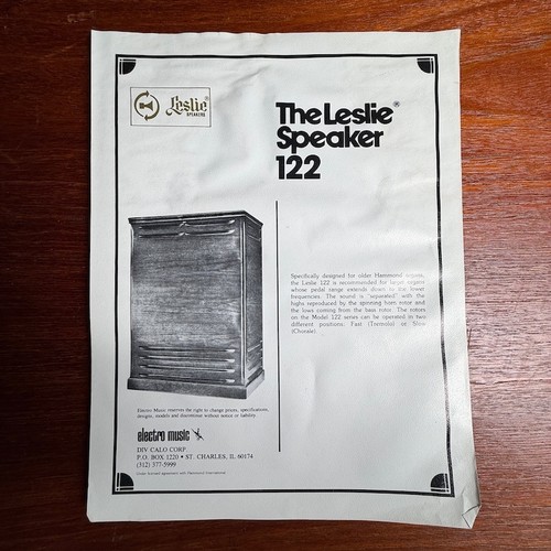 Vintage leslie speakers model - vintage,