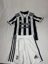 Kids Juventus Home Kit Shorts and Shirt 2021/22 Season. Age 5-6