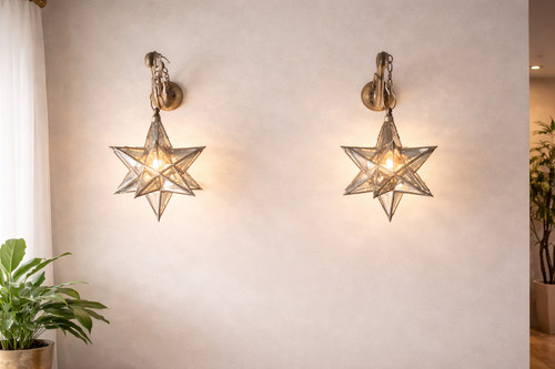 Star chandelier handcrafted - 8",