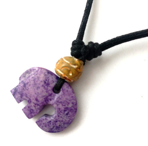 N0559 purple elephant 25mm - n0559,