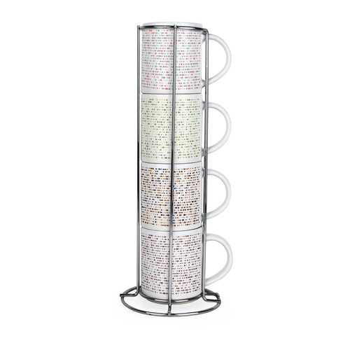 Retro dots stacking - retro,