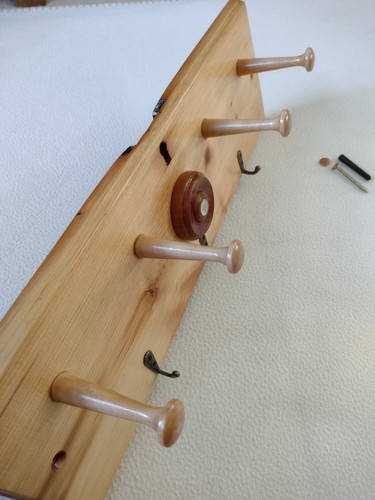 Repurposed coat rack key - repurposed,