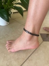 Thinnest Black Magnetic Anklet
