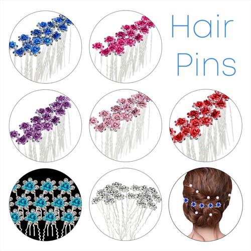 Flower hair pins wedding - hair,