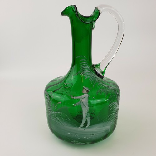 Antique vintage green glass - antique, /