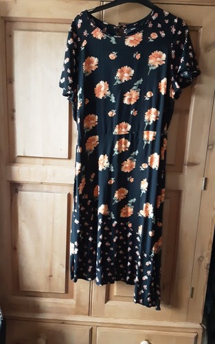 Floral print midi dress - print,
