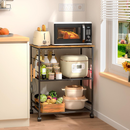 Rolling kitchen microwave - rolling,