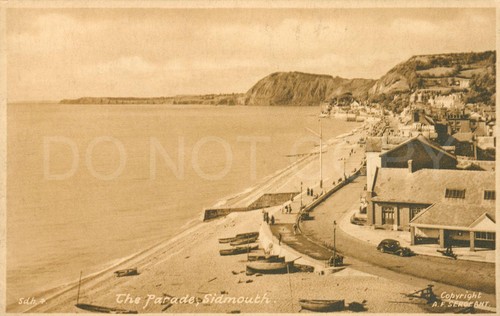 Sidmouth vintage postcard - vintage,