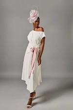 Coast Pink Midi Dress Womens