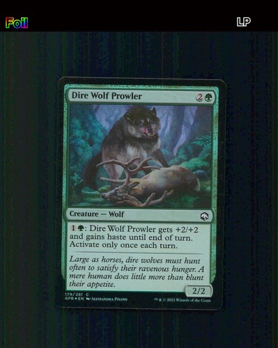 Dire wolf prowler - -, foil