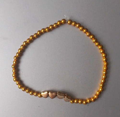 Gold tone beaded - gold,