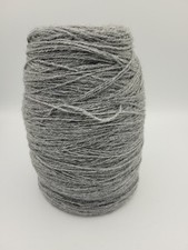 Machine Knitting Yarn Mid Grey 4 Ply 350g Inc Cone Acrylic & Wool Crochet Craft