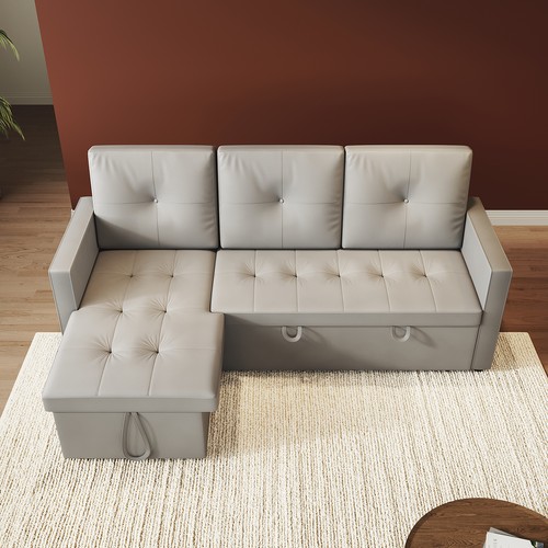 Seater folding sofa bed faux - folding,