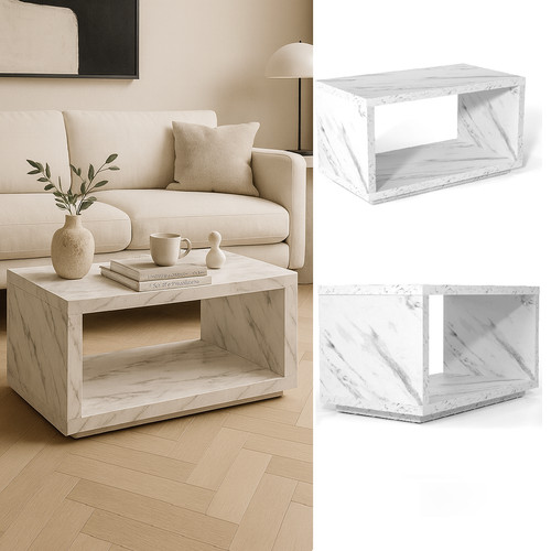 White coffee table - coffee, small