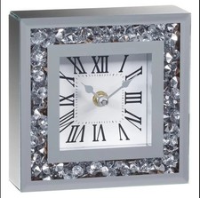 Modern Square Wall Clock – Large Luxury Diamond Design for Home & Living Room