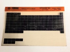 Yamaha XT 600 Z 3AJ/3DS 1990 Spare Parts List Microfiche (Dec 89)