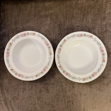 Paragon & Royal Albert Belinda Rimmed Bowls x2. UNUSED / MINT.