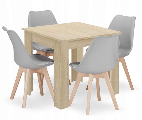 Dining table 80x80 oak - table,