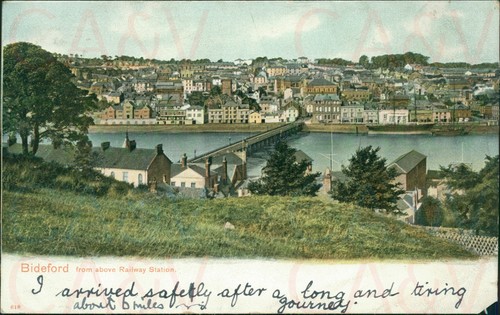 Bideford from above railway - bideford,