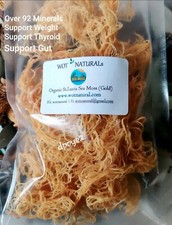 Raw Sea Moss Organic Gold DrSebi 1st Grade Irish Moss WildCraft St Lucia Cottoni