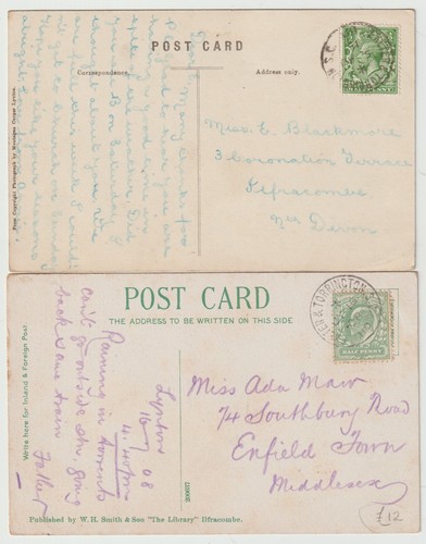 1908 railway exeter - 1908/15, &