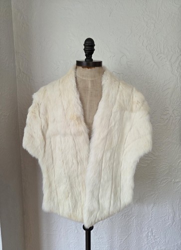 White rabbit fur bridal - white,