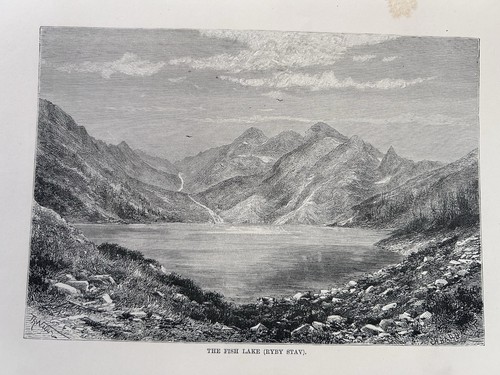 1878 view morskie oko lake - of,