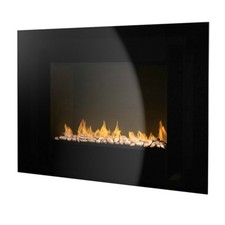 Warmlite WL45008 Flat Glass Wall Fire - Pebble Effect