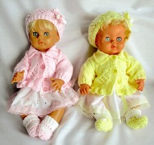 Dolls clothes Knitting pattern 14- 16 " first love tiny tears  Cardigan set