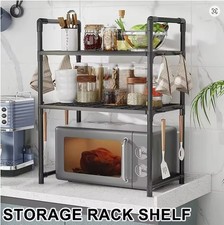 Kitchen Countertop Microwave Shelf Oven Rack Storage Organizer Spice Stand