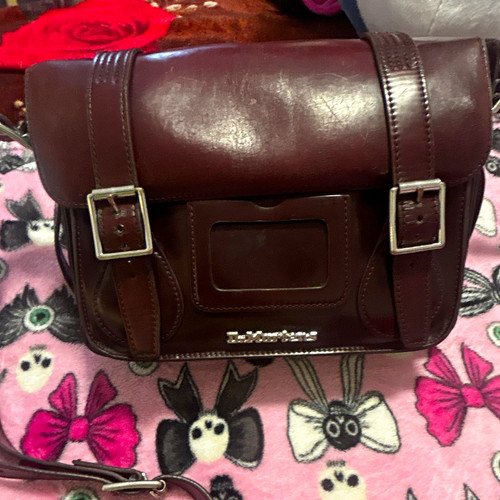 Martens burgundy leather - burgundy,