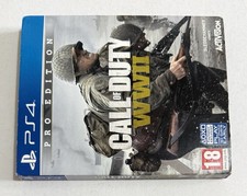 Call of Duty WW2 II World War Pro Edition Steelbook Sony PlayStation 4 PS4 PAL